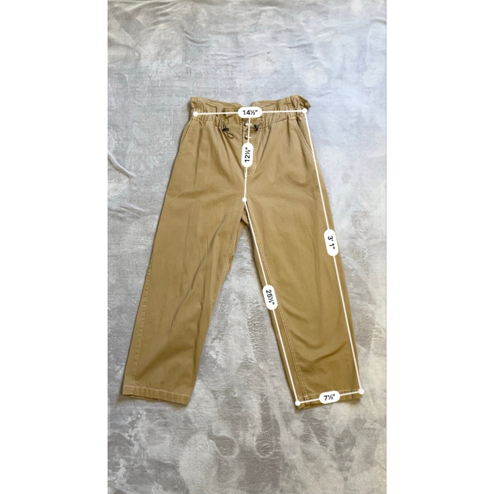 Urban Outfitters Cargo Grunge Brown Wide Leg Pants M - Picture 4 of 5